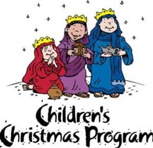 Christmas Program Sunday, December 10th. 10 AM